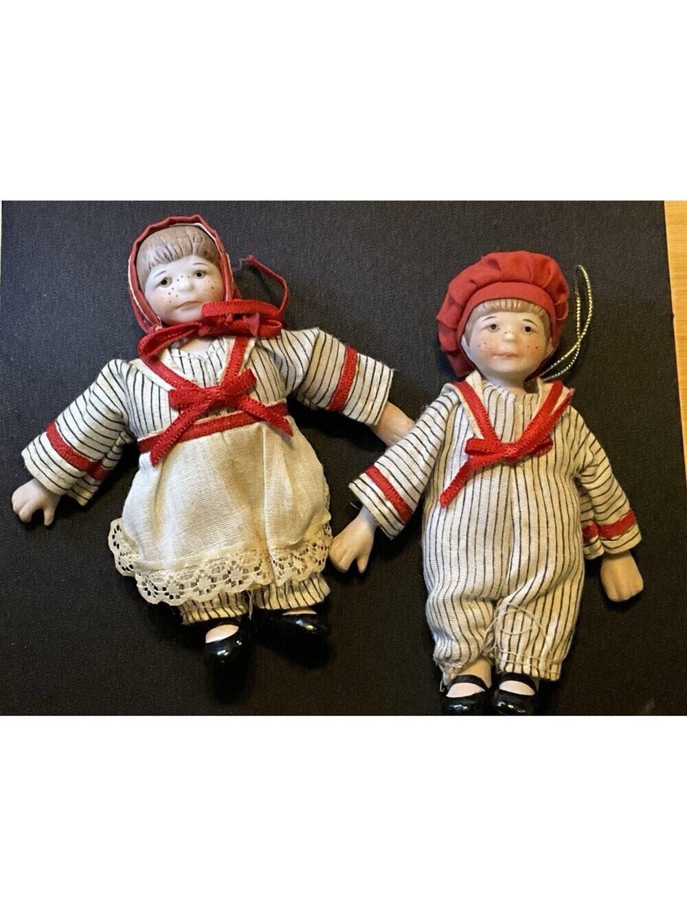 Hansel and Gretel Small Dolls or Oranaments